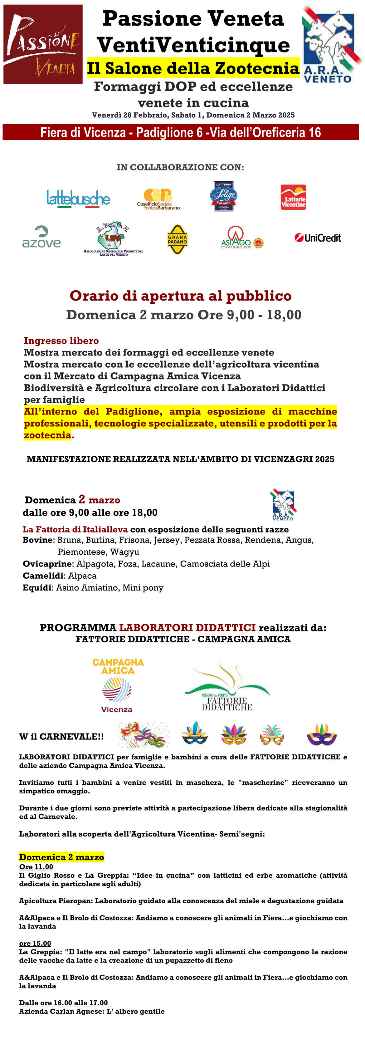 Programma Passione Veneta